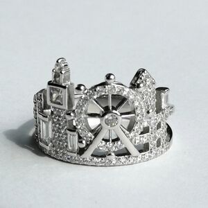 London Skyline sterling silver cz ring size 7 🆕